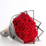 RED WISHES - red rose bouquet 50pcs