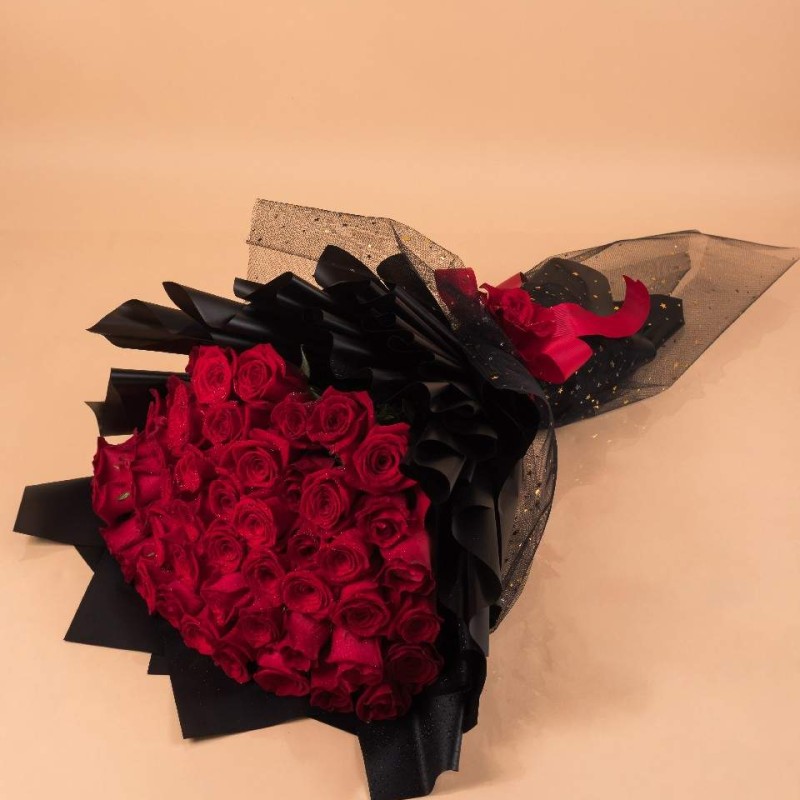 Red Rose Bouquet-50pcs