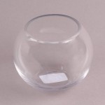 Small Round Glass Bubble Vase