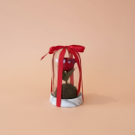 Preserved Red Rose in Glass Dome with Marble Base